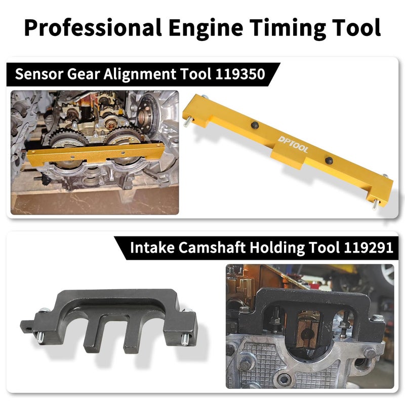 DPTOOL Camshaft Timing Tool Kit Compatible with BMW 318I 320I 316I E87 E46 E60 E90 E85 N42 N46 N46T Engines - Image 3